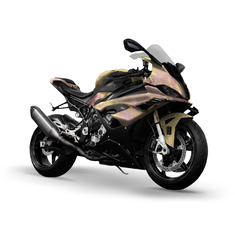 Realtree WAV3 Strawberry Lemonade Camo Sports Bike Vinyl Wrap