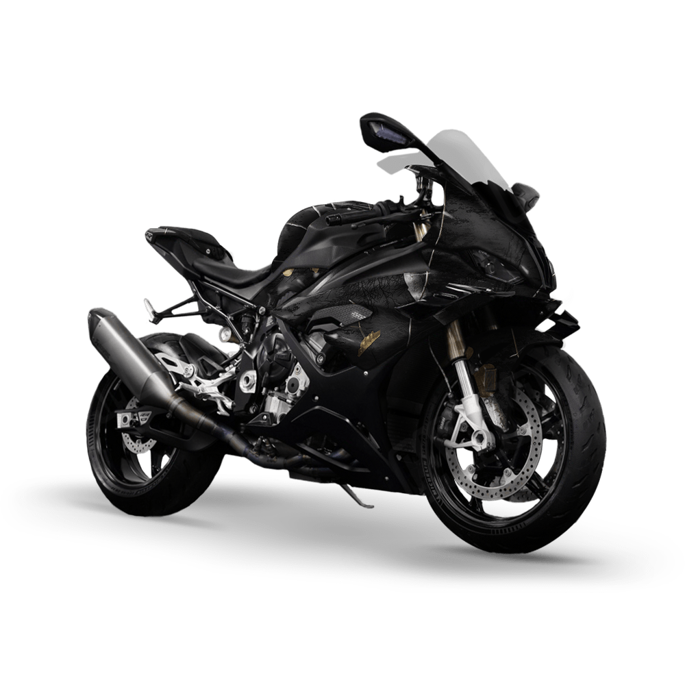 Realtree XTRA Colors Black Camo Sports Bike Vinyl Wrap