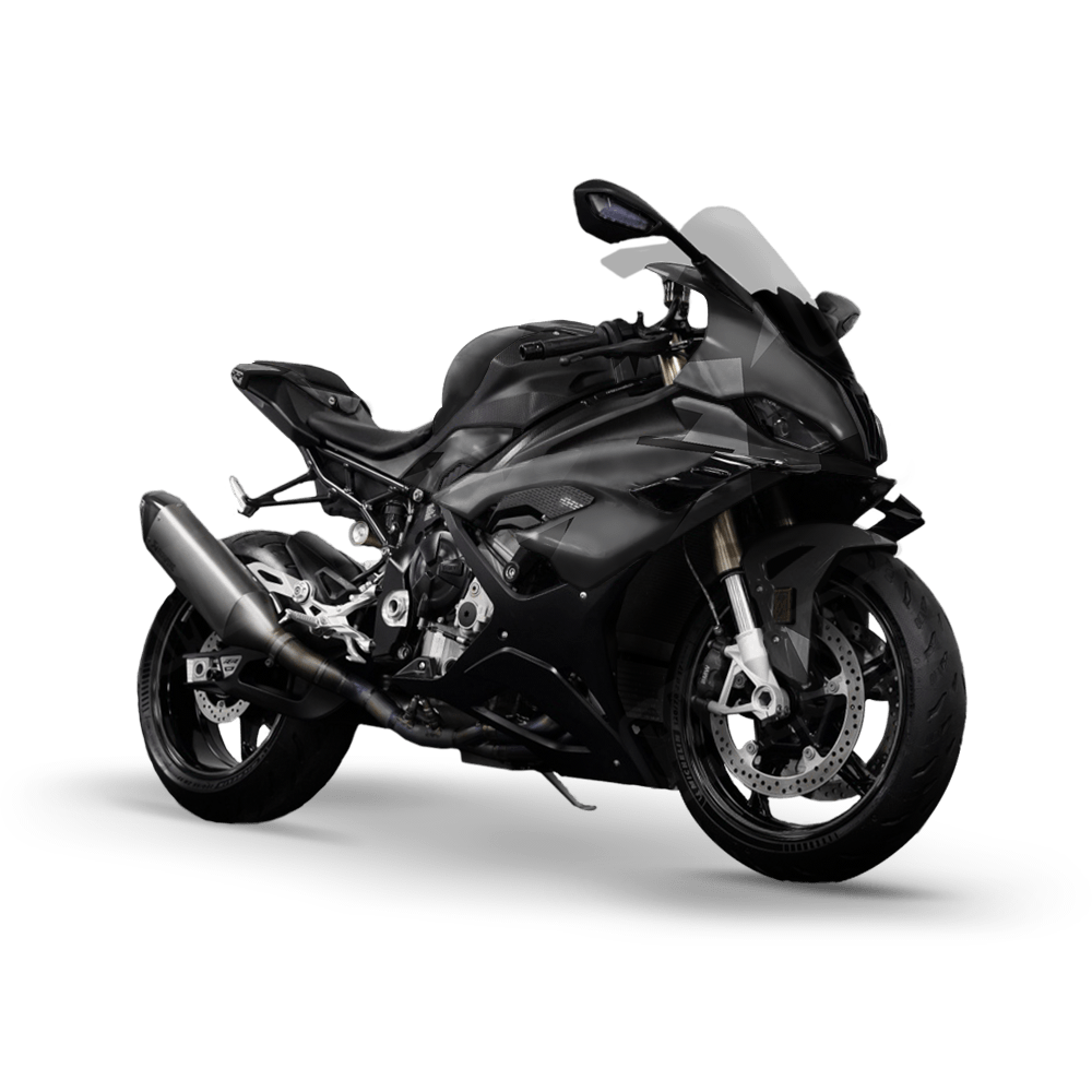 Shattered Midnight Camo Sports Bike Vinyl Wrap