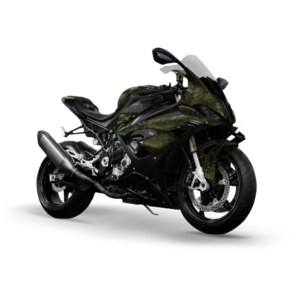 Substrate Shroud Camo Sports Bike Vinyl Wrap