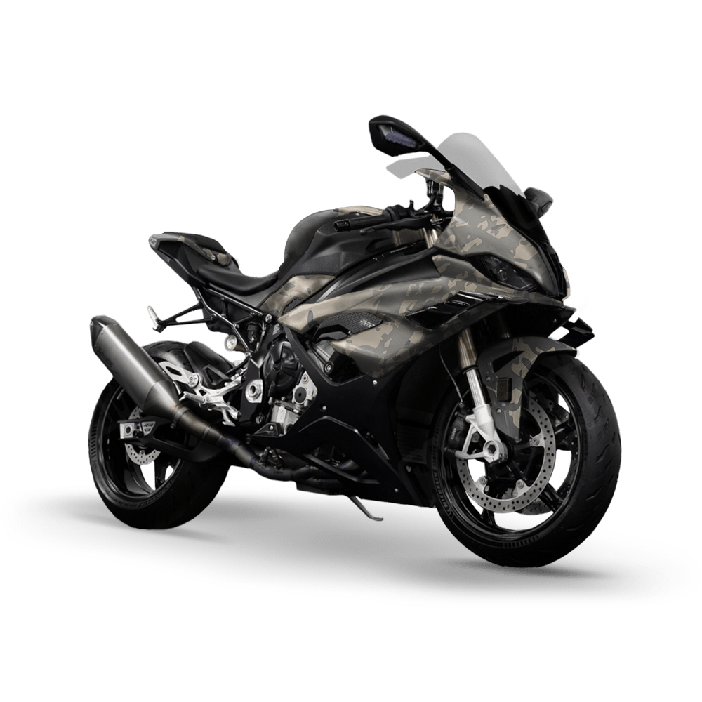 Tire Splatter Army Camo Sports Bike Vinyl Wrap