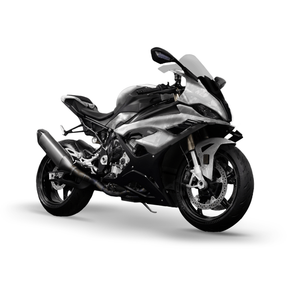 Tire Splatter Elite White Camo Sports Bike Vinyl Wrap