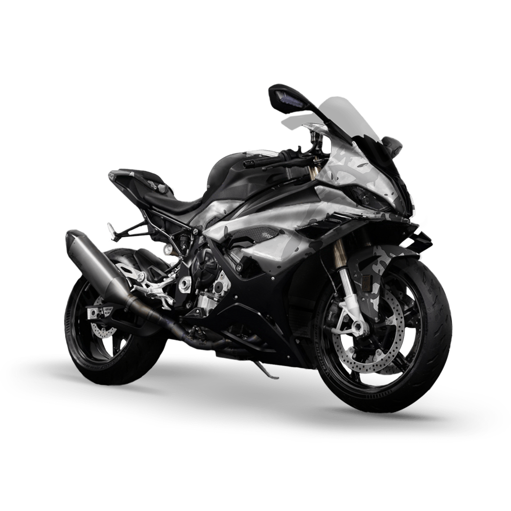 Tire Splatter Snow Camo Sports Bike Vinyl Wrap