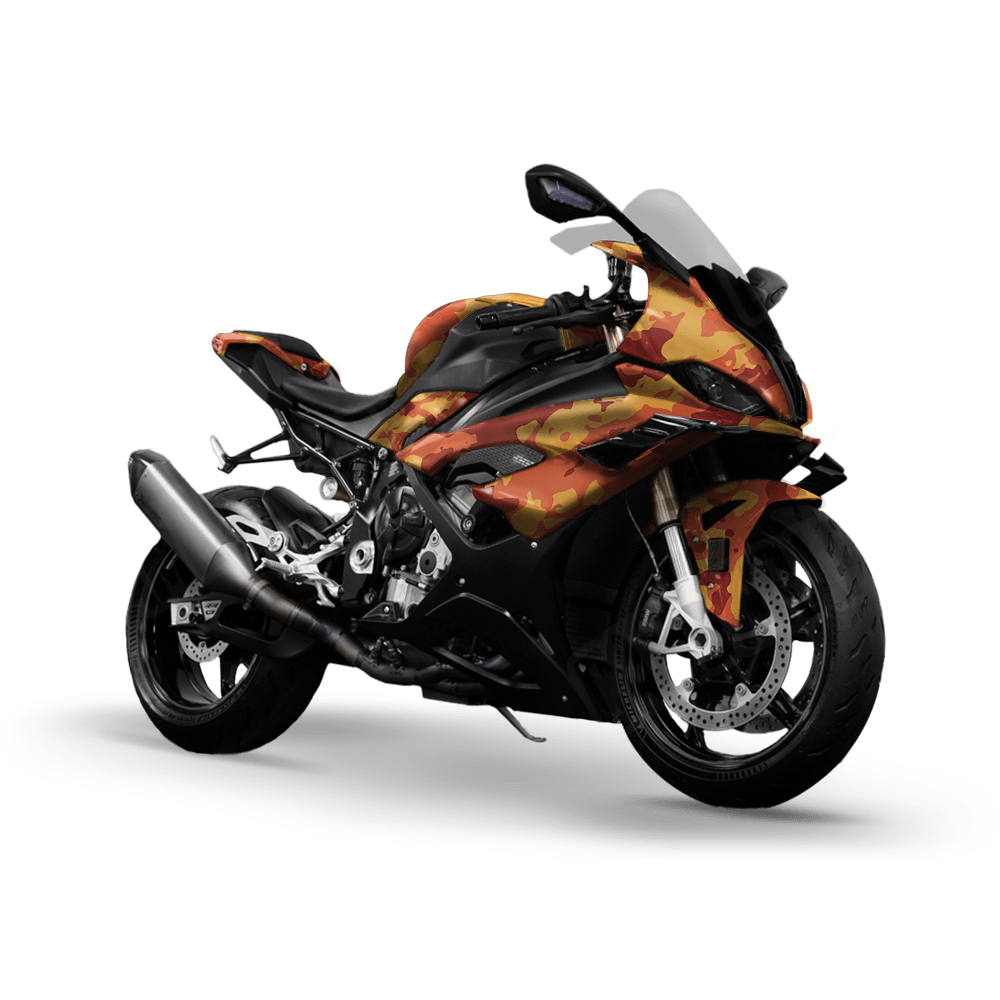 Treetop Autumn Camo Sports Bike Vinyl Wrap