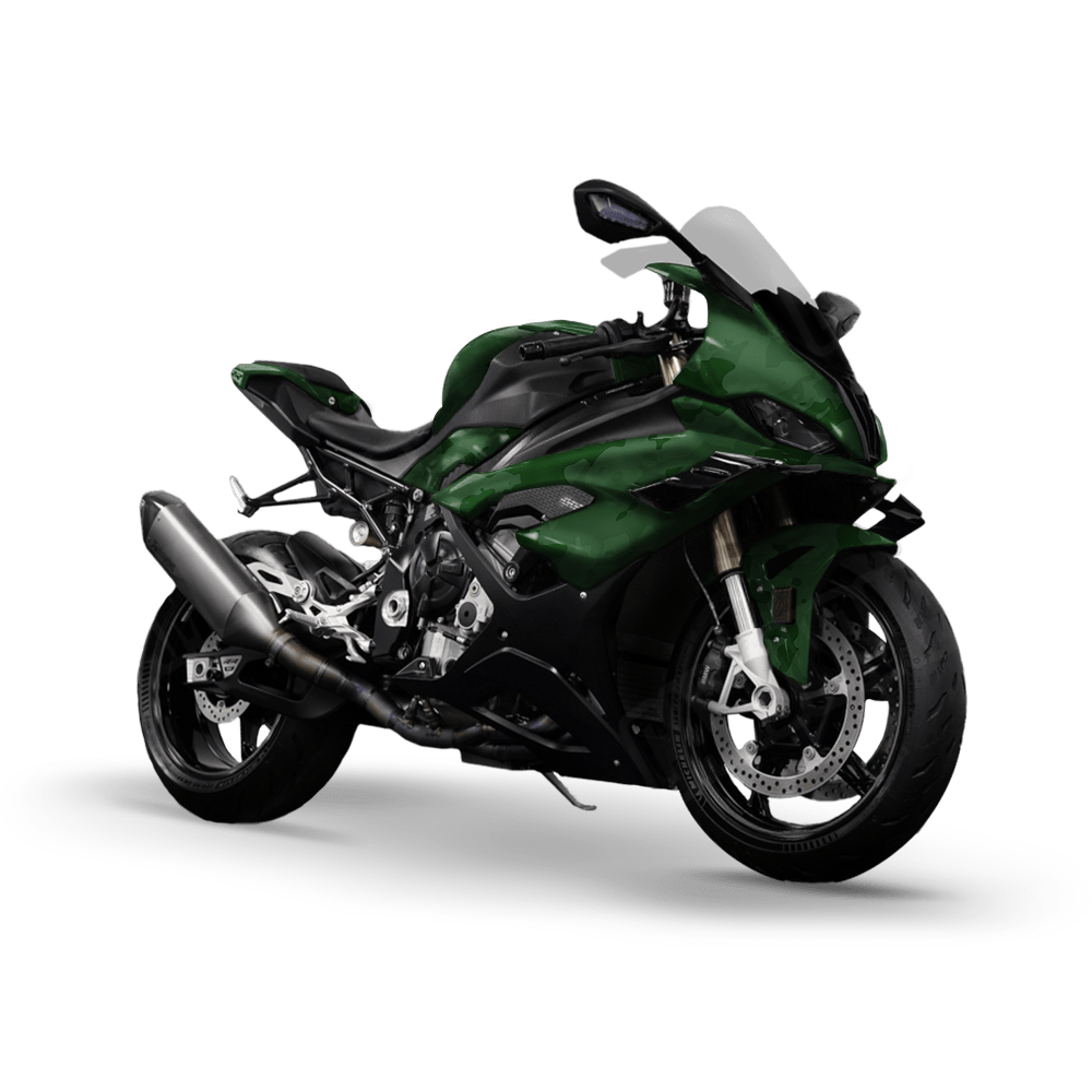 Treetop Elite Green Camo Sports Bike Vinyl Wrap