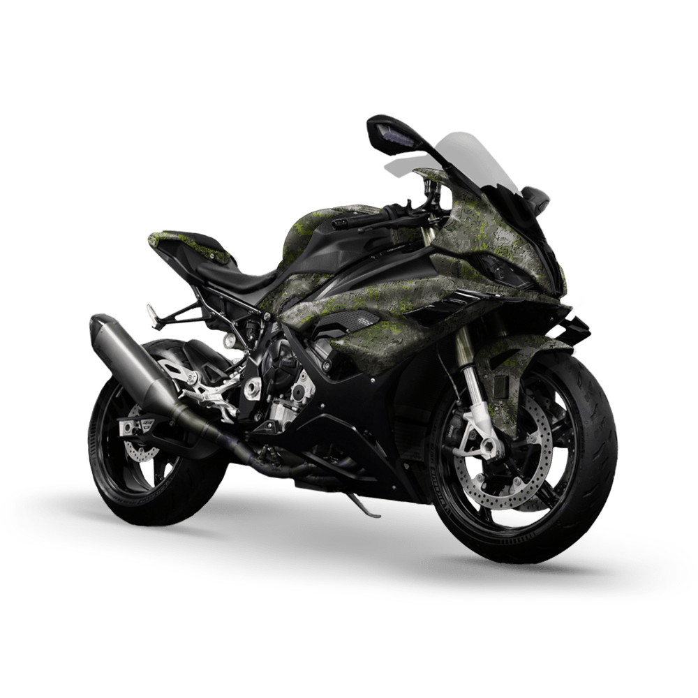 Veil Moss Monster Camo Sports Bike Vinyl Wrap