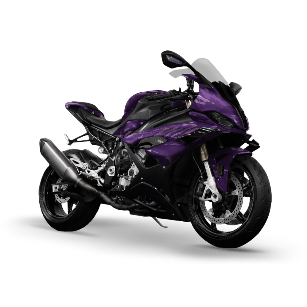 Vietnam Tiger Stripe Elite Purple Camo Sports Bike Vinyl Wrap