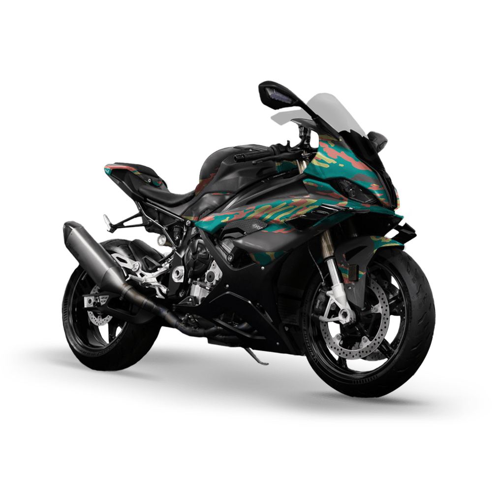 Vietnam Tiger Stripe Fiesta Camo Sports Bike Vinyl Wrap