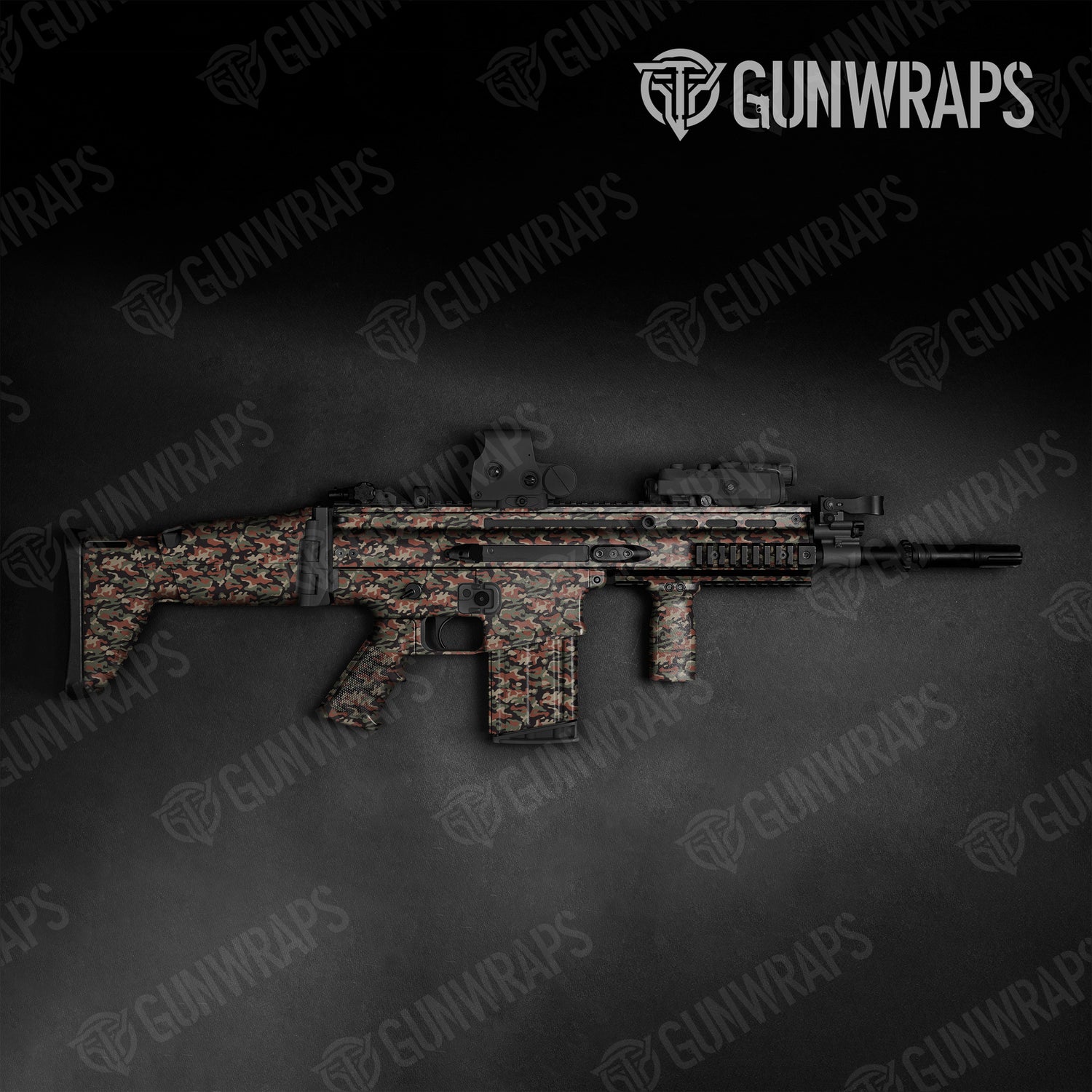 Tactical Classic Militant Copper Camo Gun Skin Vinyl Wrap