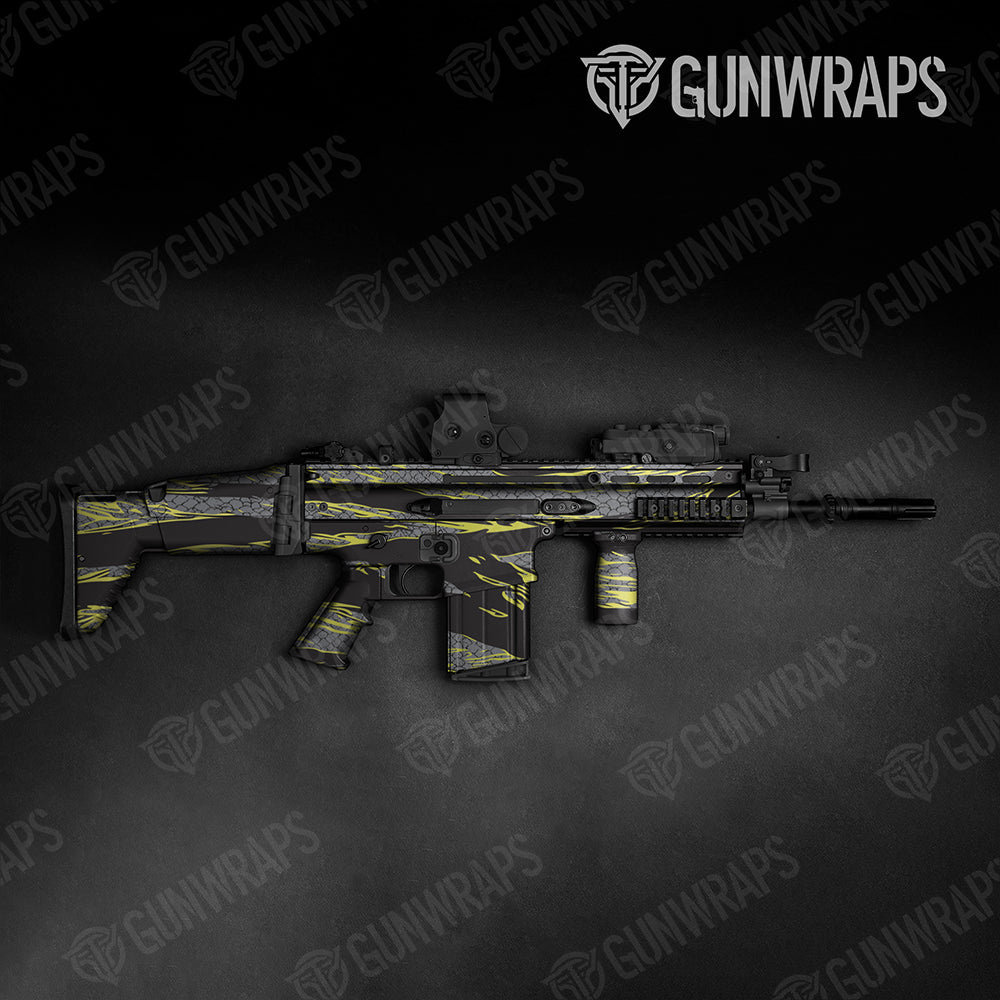 Dragonbreath Yellow Tactical Gun Skin Vinyl Wraps