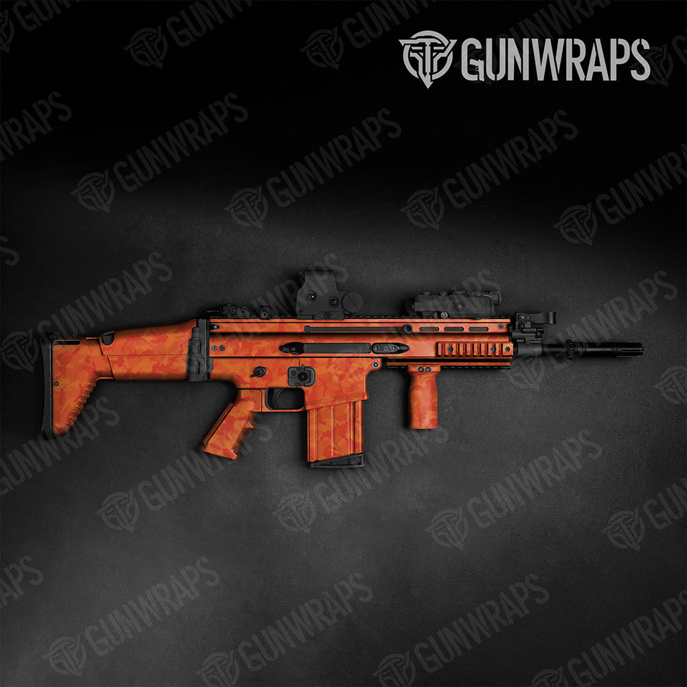 Erratic Elite Orange Camo Tactical Vinyl Wrap