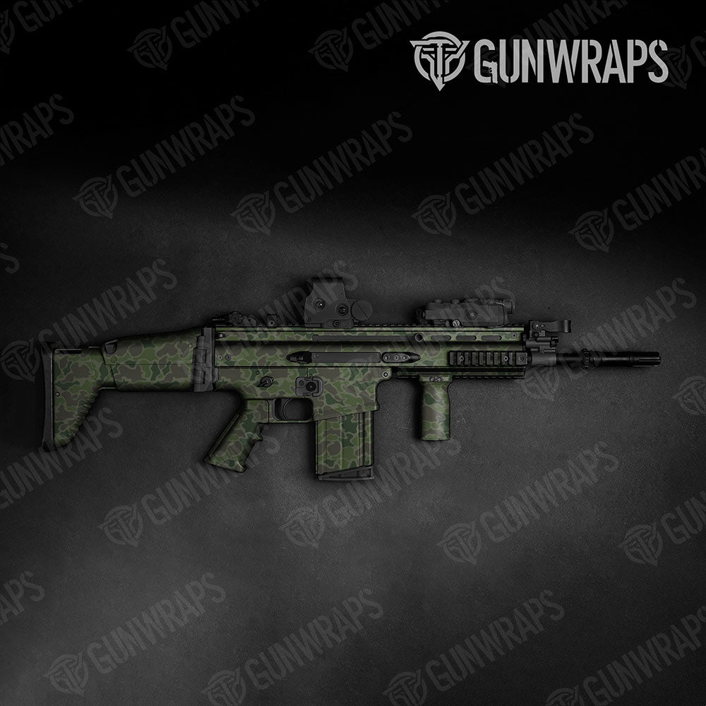 Old School Duck Army Dark Green Tactical Gun Skin Vinyl Wraps