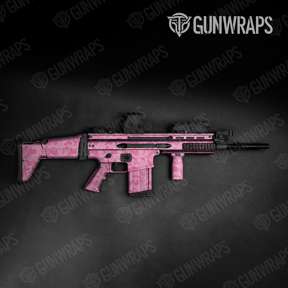 Old School Duck Elite Pink Tactical Gun Skin Vinyl Wraps