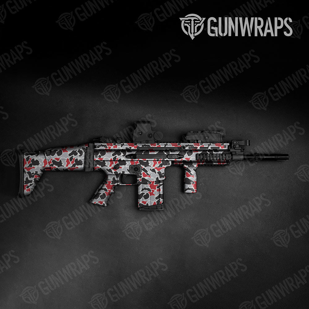 Old School Duck Red Tiger Tactical Gun Skin Vinyl Wraps