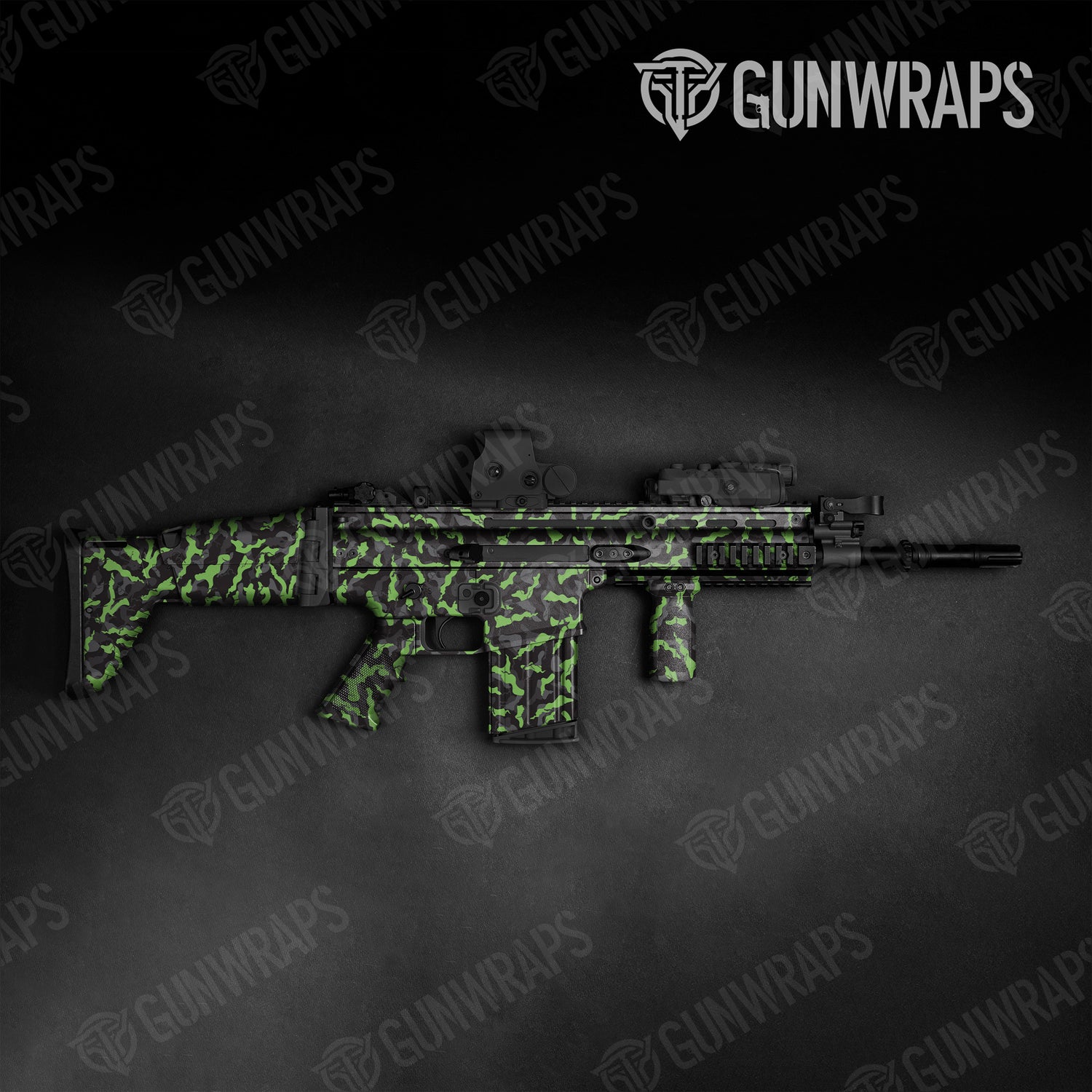 Tactical Ragged Metro Green Camo Gun Skin Vinyl Wrap
