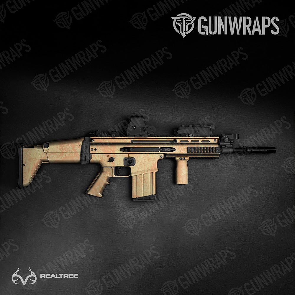 Tactical Realtree Aspect Orange Sorbet Camo Gun Skin Vinyl Wrap