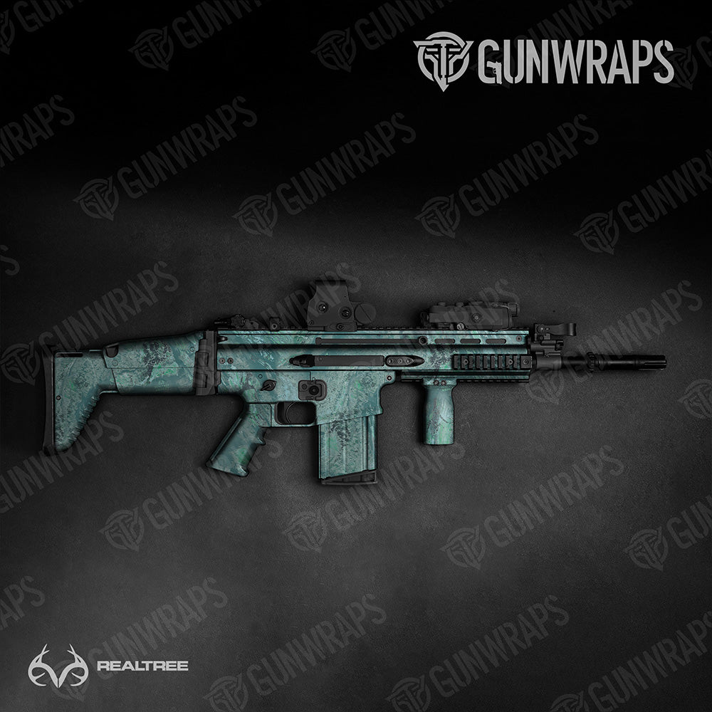 Tactical Realtree Aspect Sea Glass Camo Gun Skin Vinyl Wrap