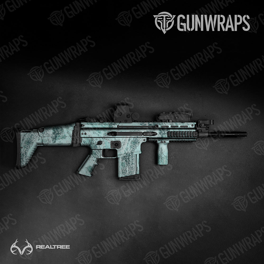 Tactical Realtree Aspect Shallows Camo Gun Skin Vinyl Wrap