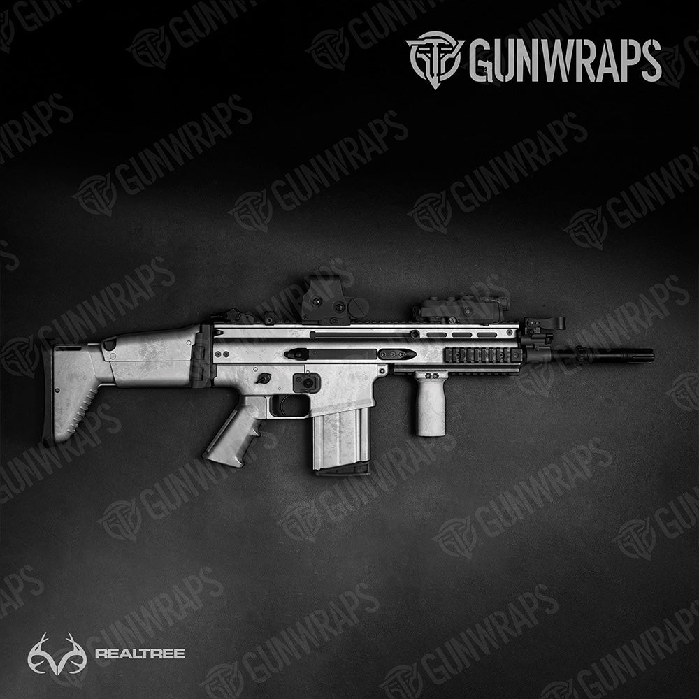 Tactical Realtree Aspect White Out Camo Gun Skin Vinyl Wrap