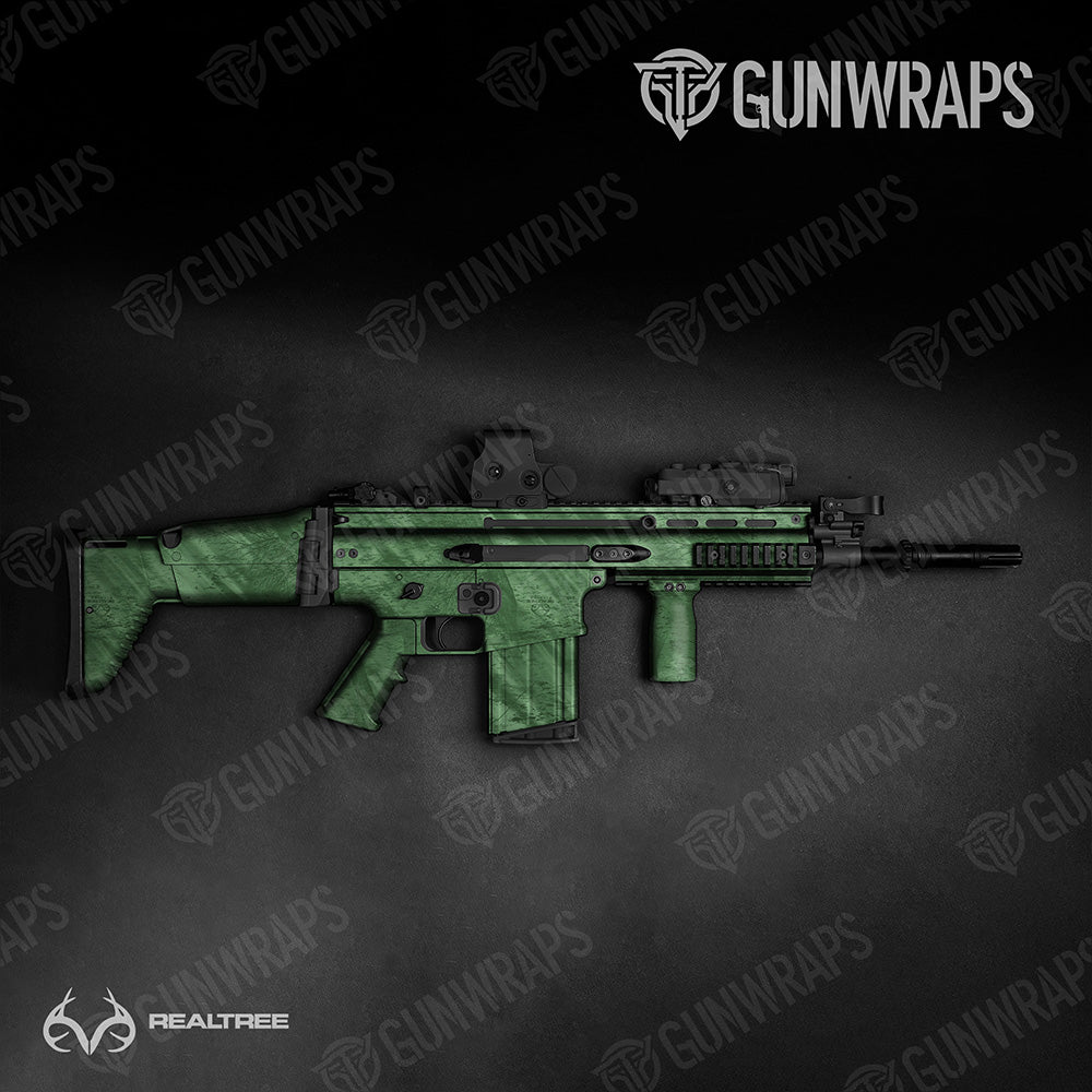 Tactical Realtree Fishing Green Camo Gun Skin Vinyl Wrap