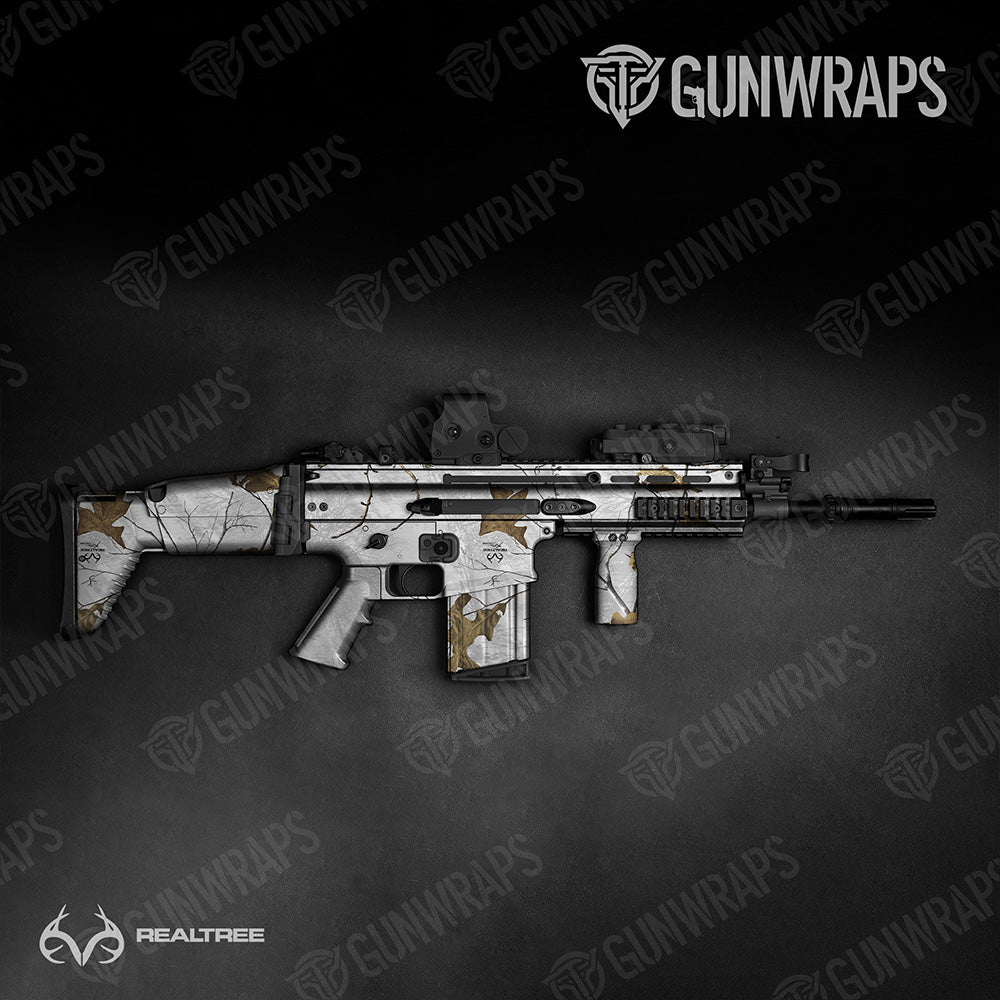Tactical Realtree XTRA Colors Snow Camo Gun Skin Vinyl Wrap