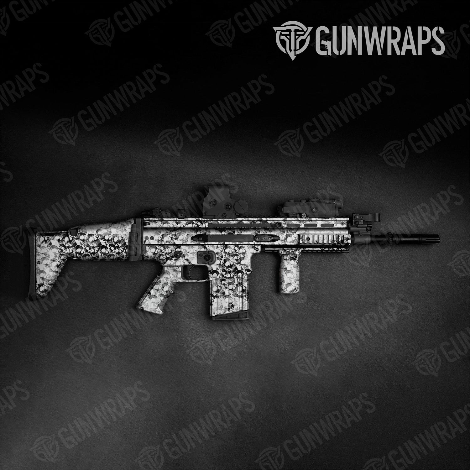 Skull X Ray Tactical Gun Skin Vinyl Wraps