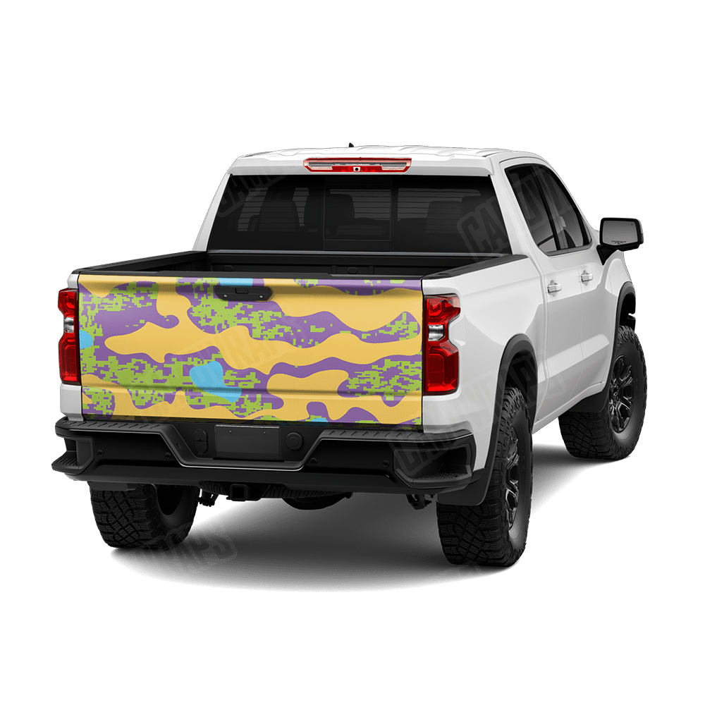 Compound Carnival Camo Tailgate Vinyl Wrap