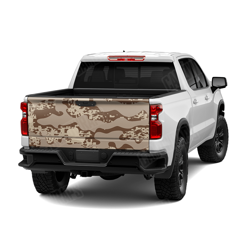 Compound Desert Camo Tailgate Vinyl Wrap