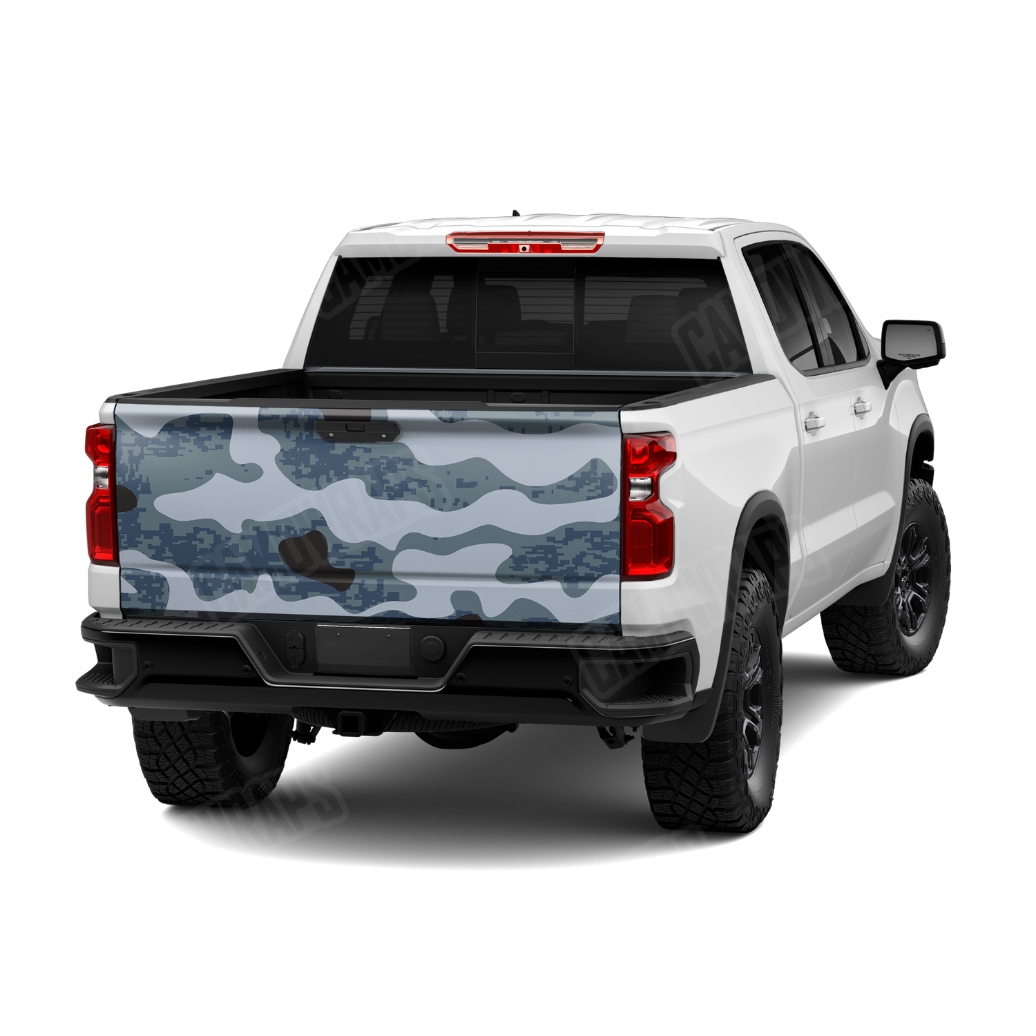 Compound Navy Camo Tailgate Vinyl Wrap