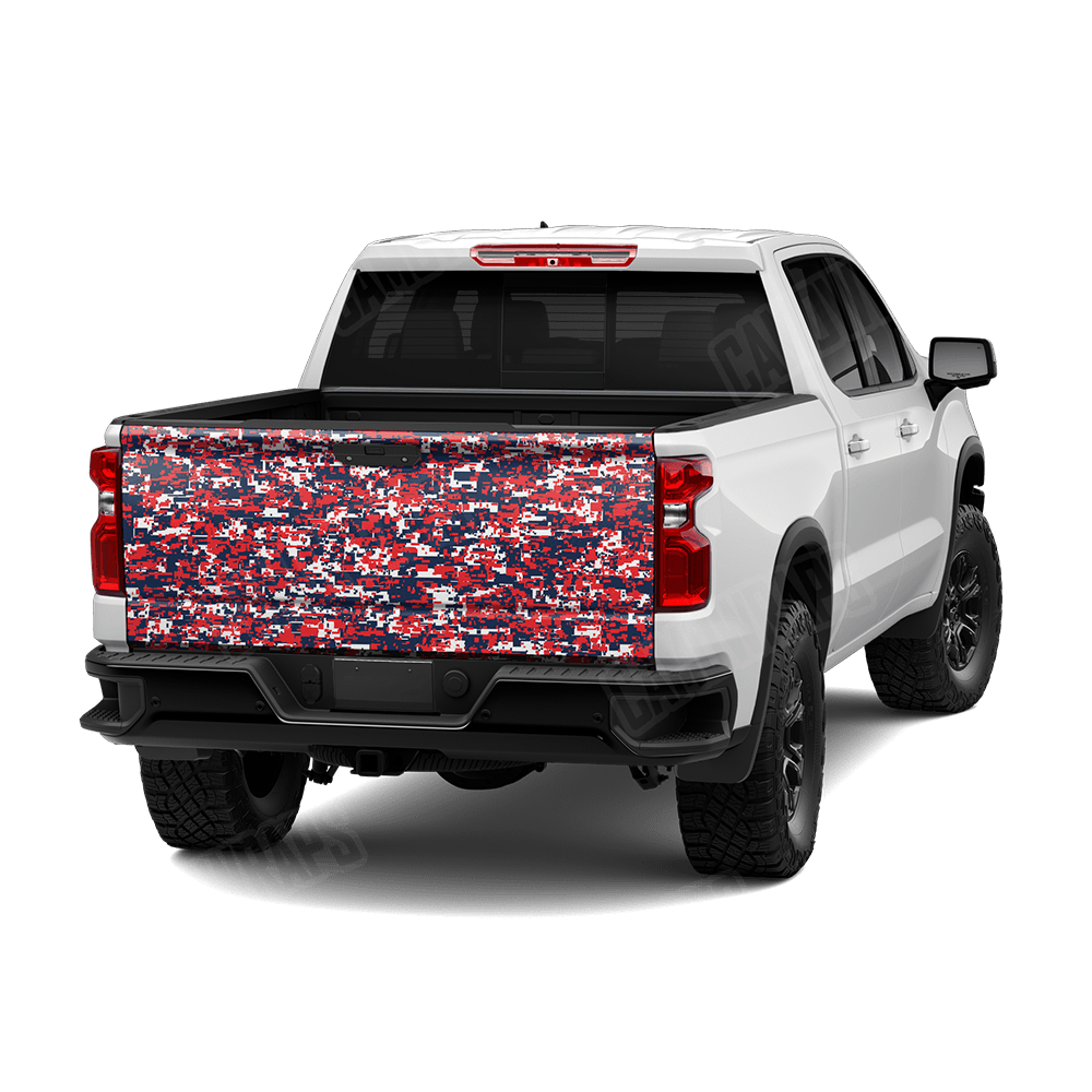 Digital America Camo Tailgate Vinyl Wrap