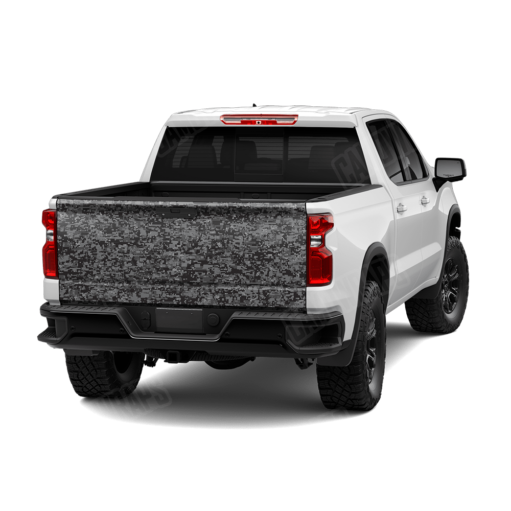 Digital Midnight Camo Tailgate Vinyl Wrap