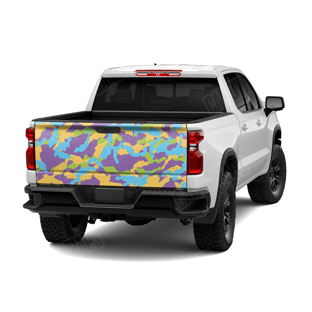 Erratic Carnival Camo Tailgate Vinyl Wrap