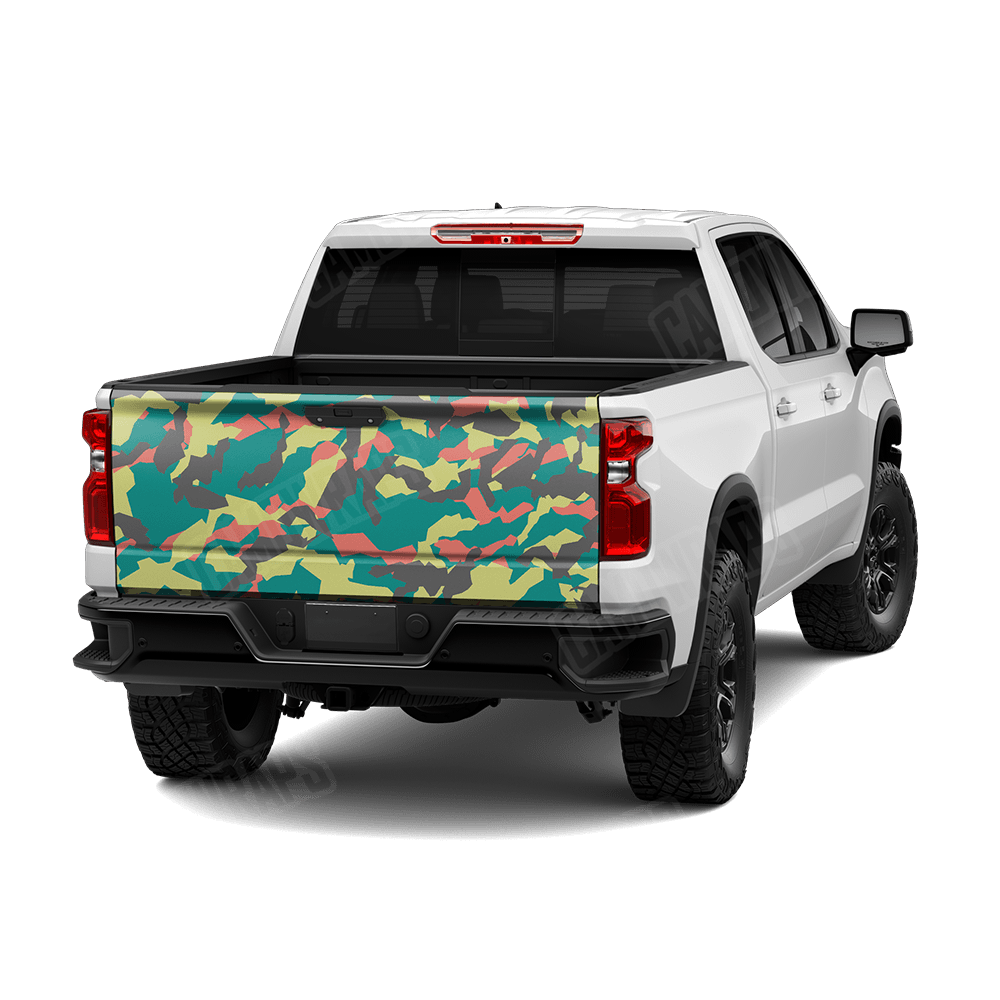 Erratic Fiesta Camo Tailgate Vinyl Wrap