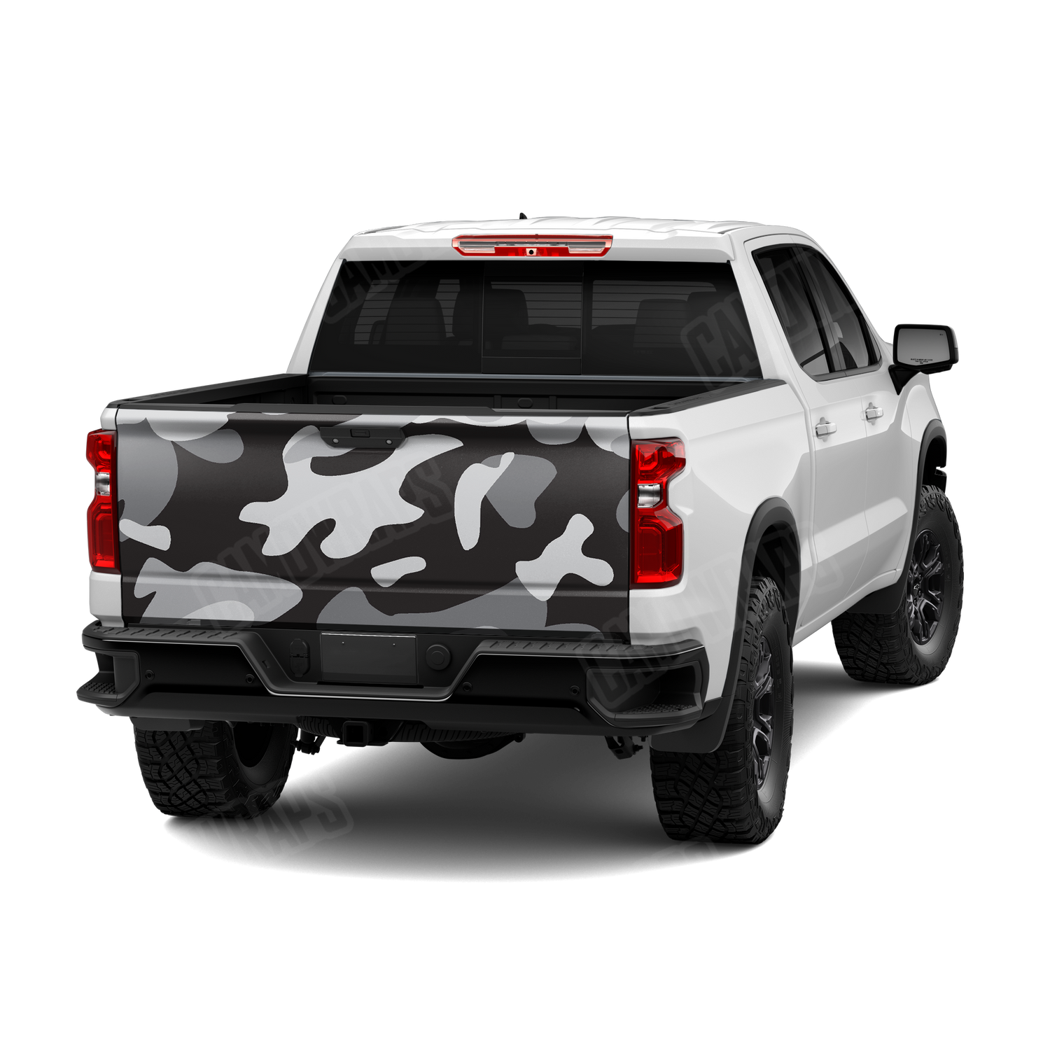 Jumbo Classic Urban Night Camo Tailgate Vinyl Wrap