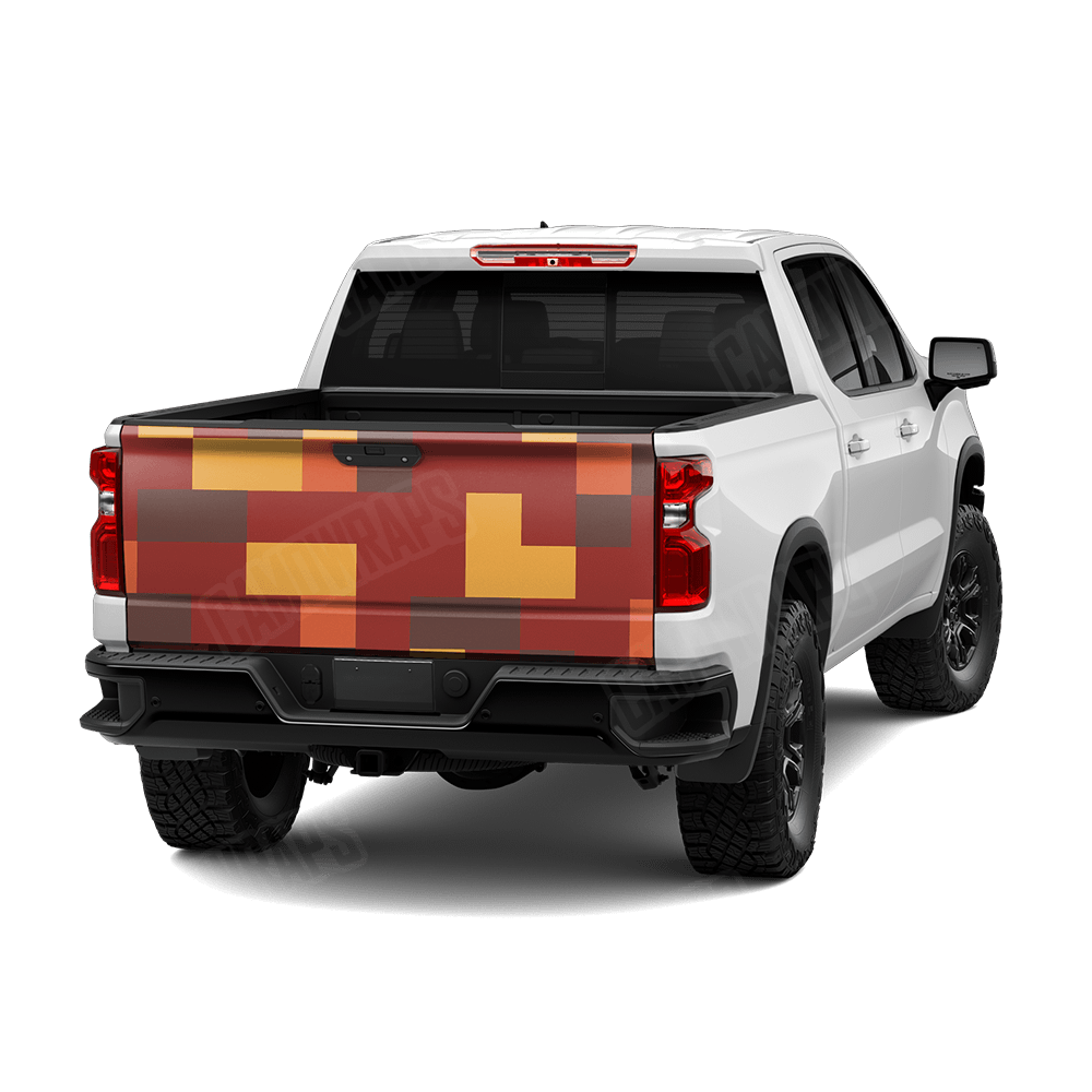 Pixel Autumn Tailgate Wraps