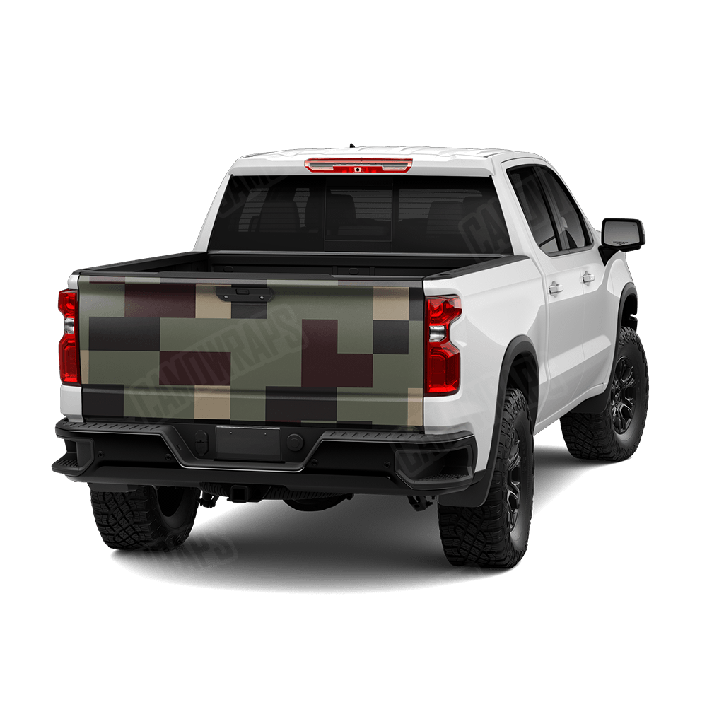Pixel Militant Blood Tailgate Wraps
