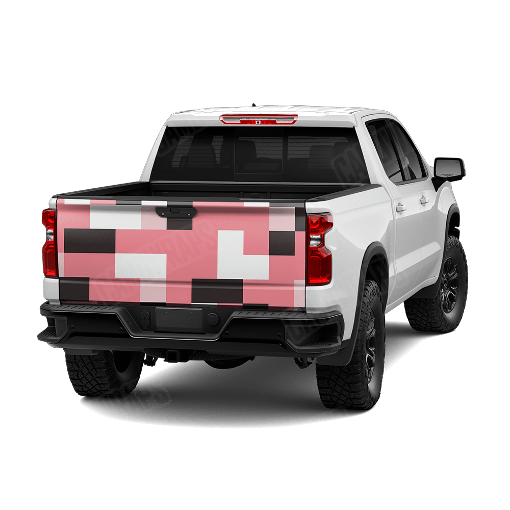 Pixel Pink Tailgate Wraps
