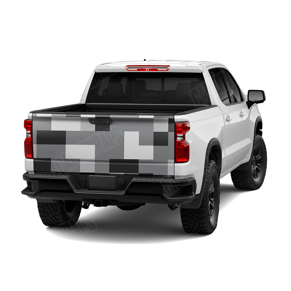 Pixel Urban Night Tailgate Wraps