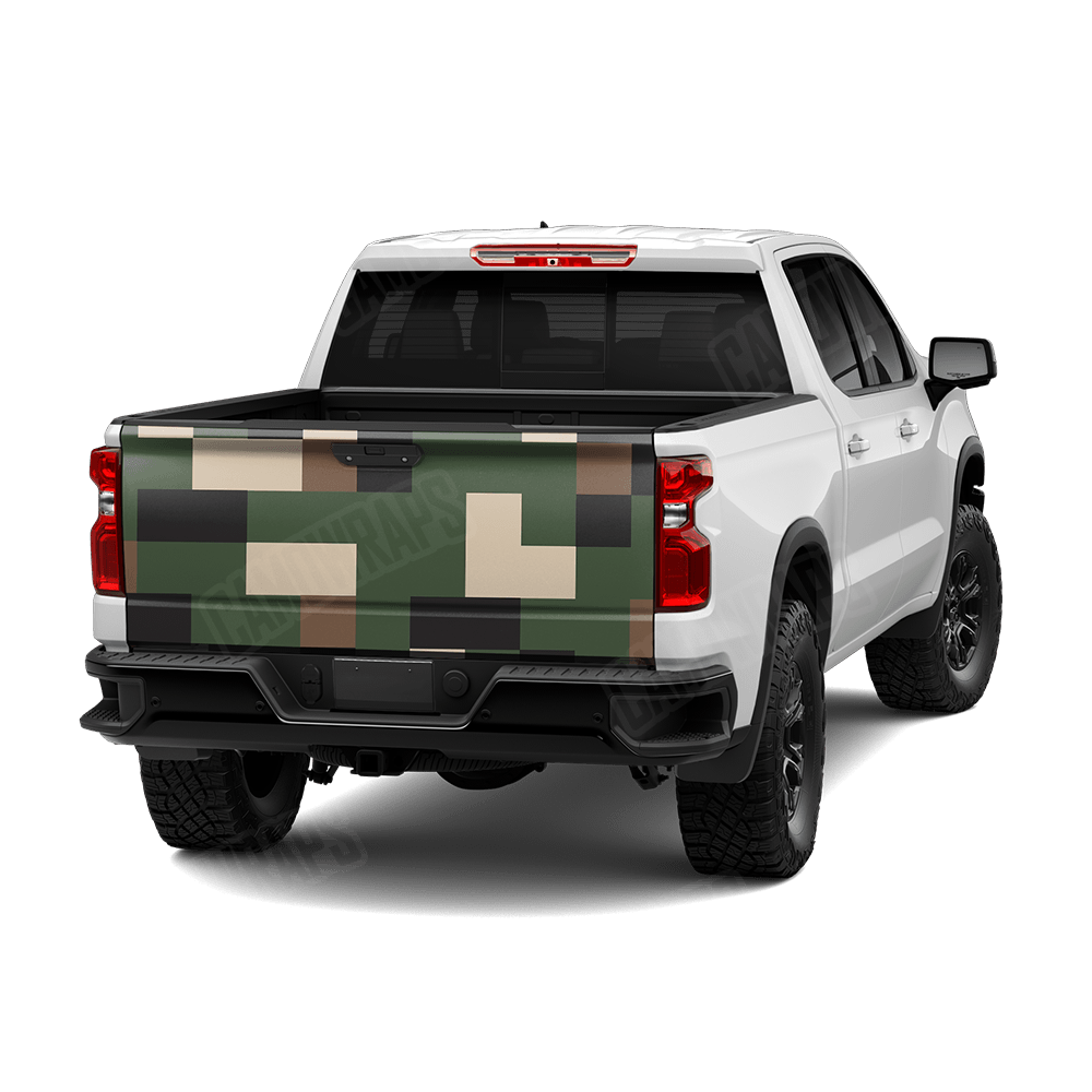 Pixel Woodland Tailgate Wraps