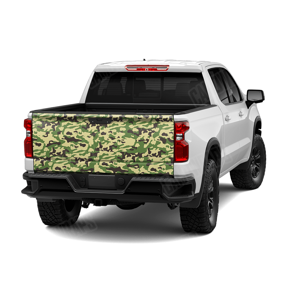 Large Classic Jungle Camo Tailgate Vinyl Wrap