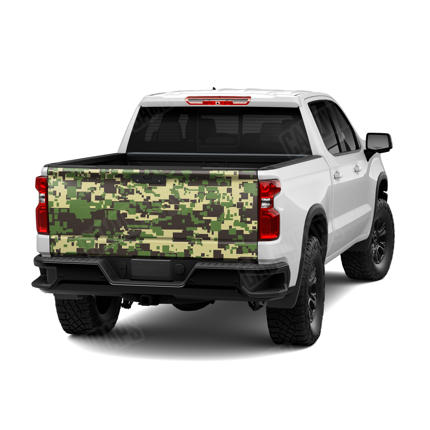 Large Digital Jungle Camo Tailgate Vinyl Wrap