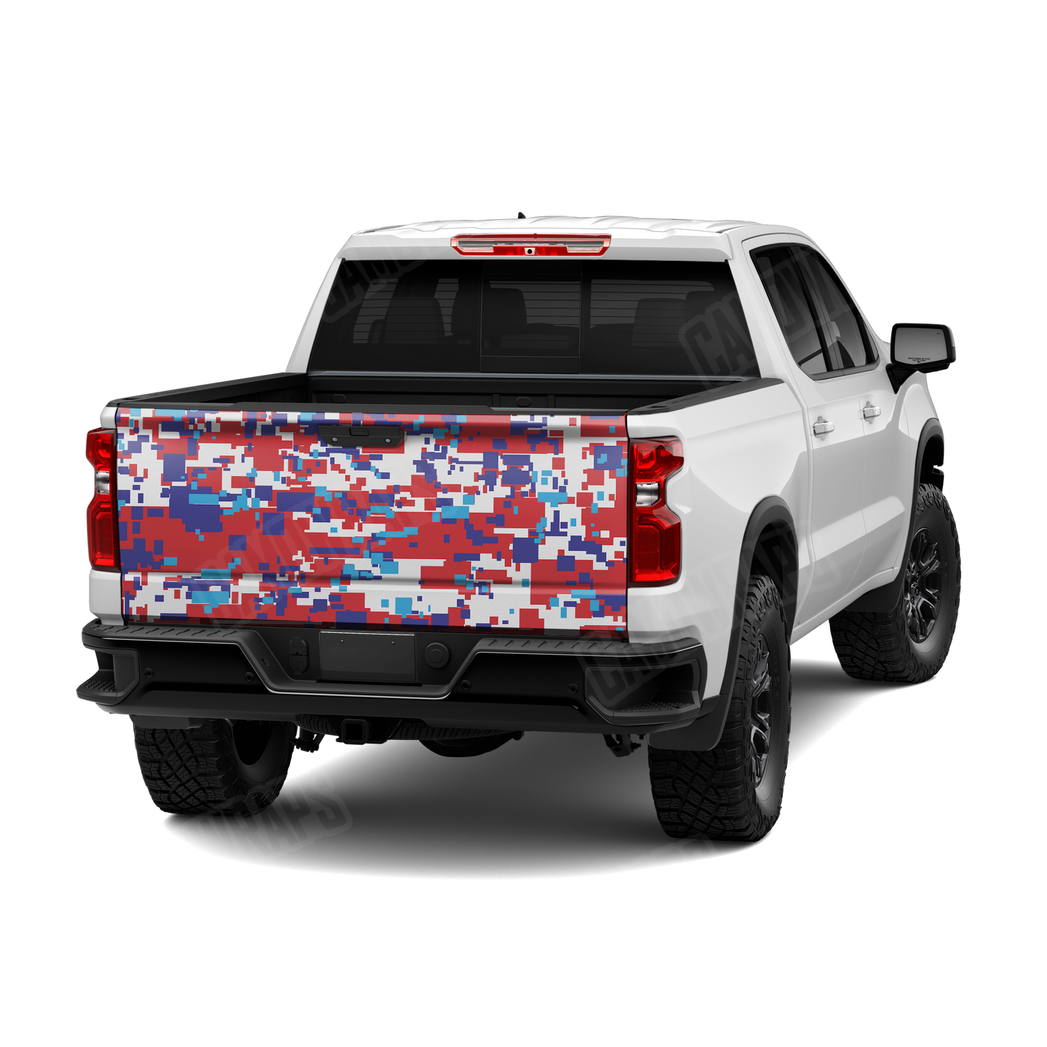 Large Digital M Series Camo Tailgate Vinyl Wrap