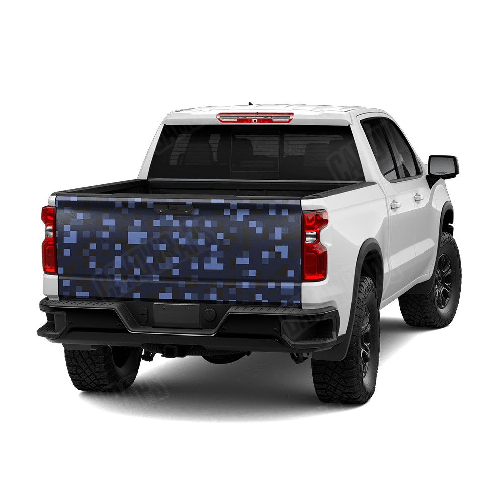 Pixel Blue Midnight Tailgate Wraps