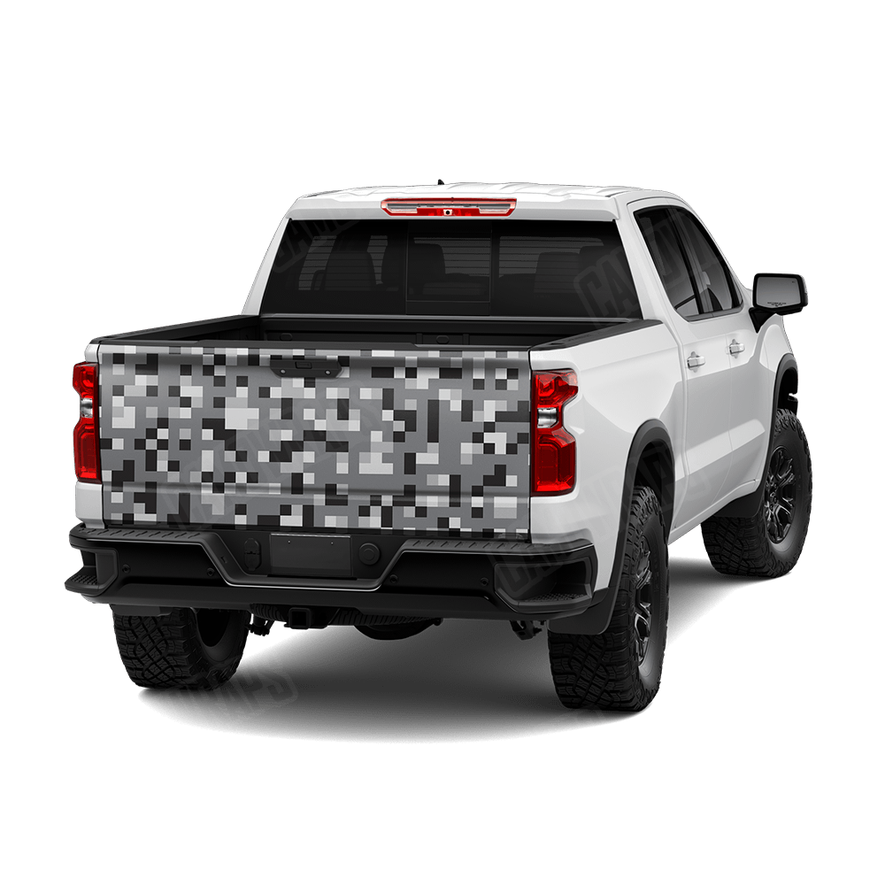 Pixel Urban Night Tailgate Wraps