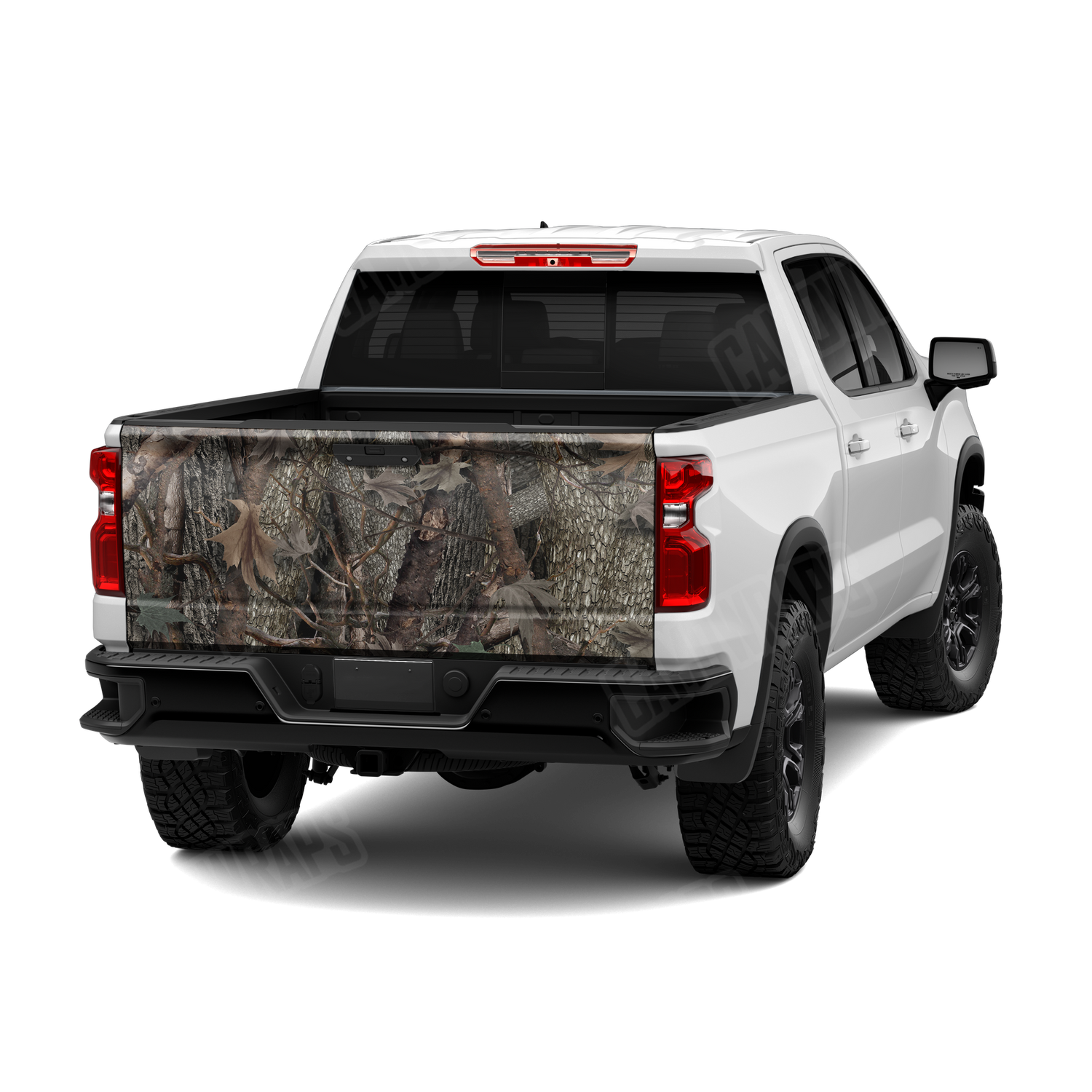 Nature Mossy Woodland Camo Tailgate Vinyl Wrap