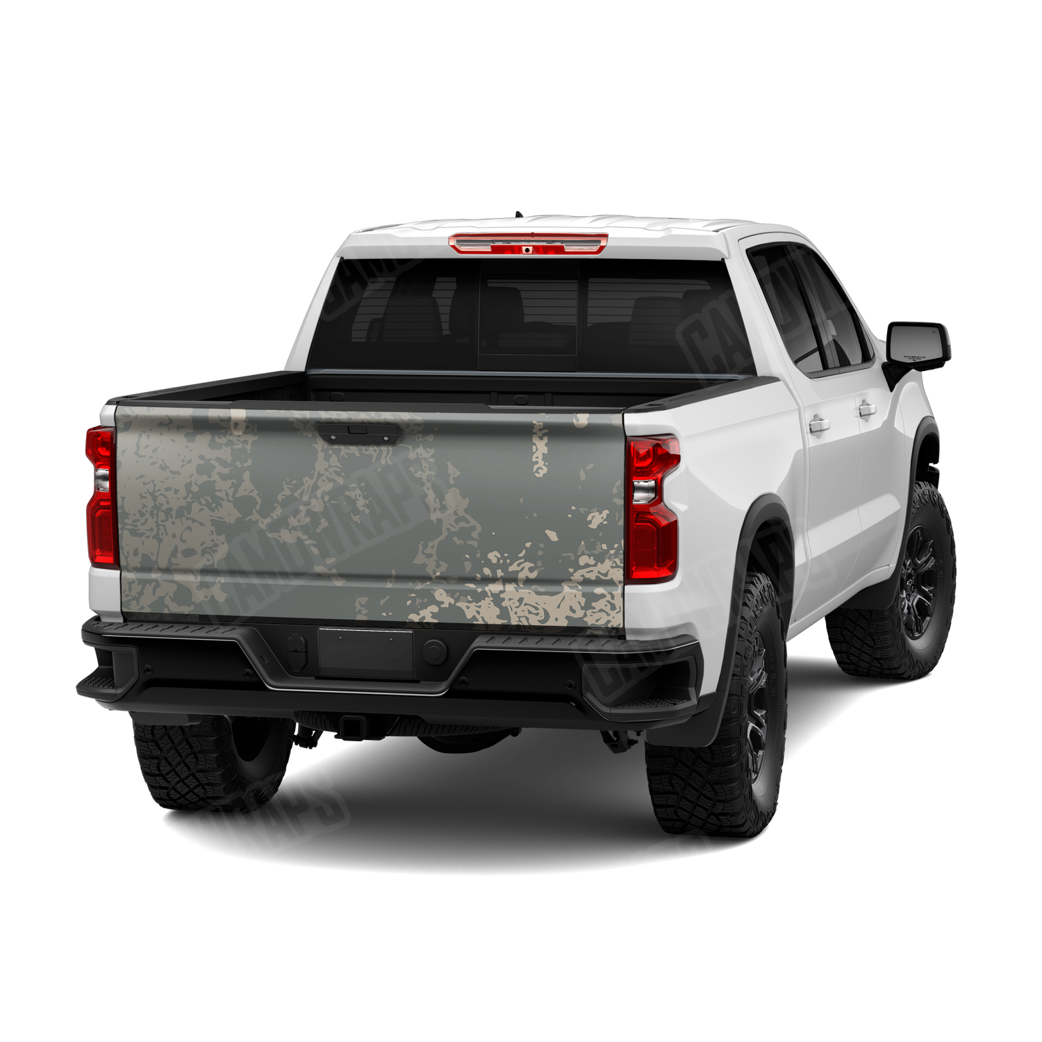 Pasted Army Camo Tailgate Vinyl Wrap