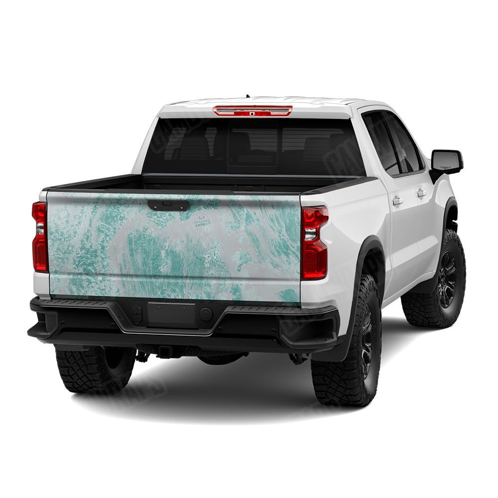 Realtree Aspect Ice Water Camo Tailgate Vinyl Wrap