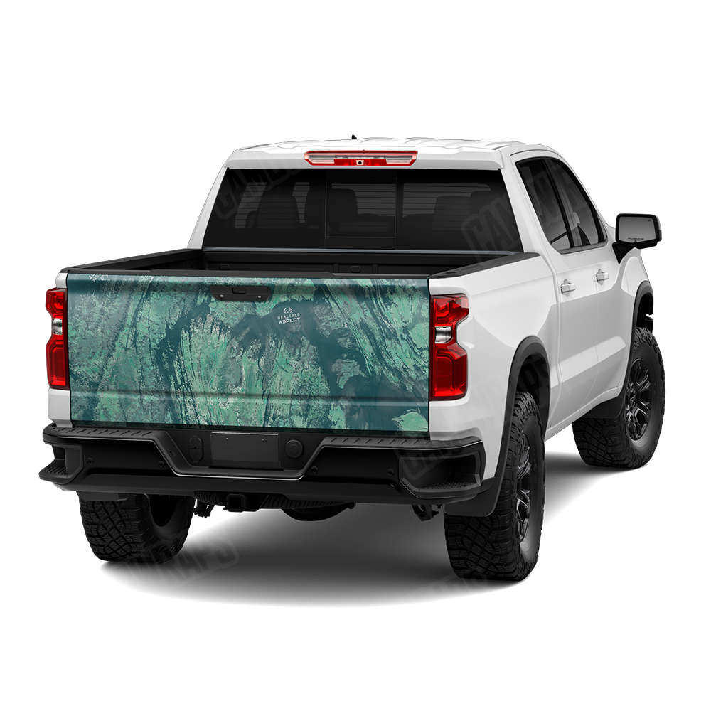 Realtree Aspect Sea Foam Camo Tailgate Vinyl Wrap
