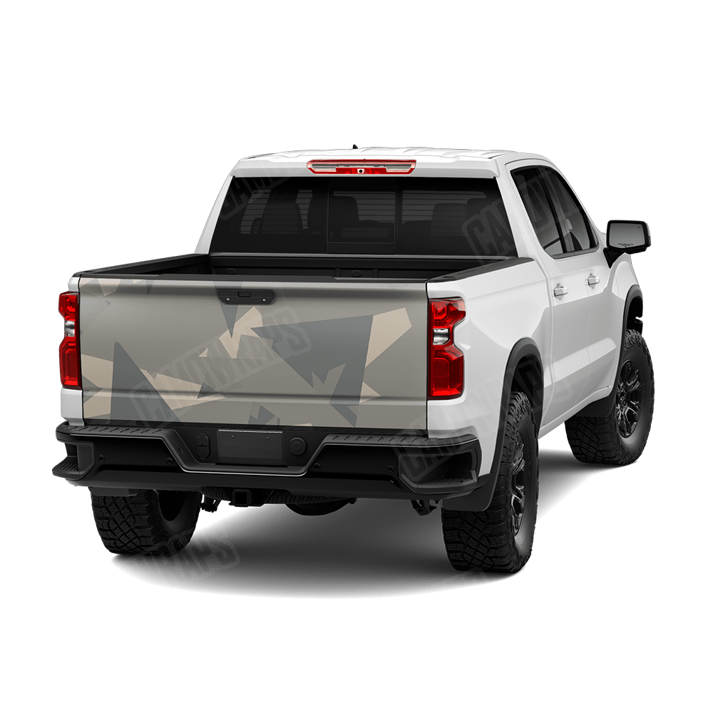 Shattered Army Camo Tailgate Vinyl Wrap