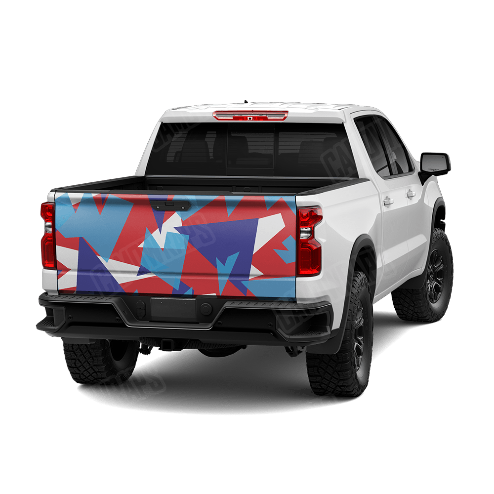 Shattered M Series Camo Tailgate Vinyl Wrap